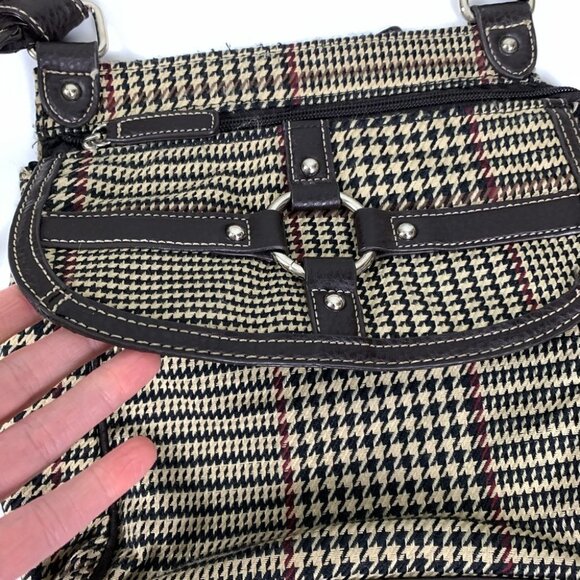 Chaps Houndstooth Plaid  Purse - Picture 3 of 7